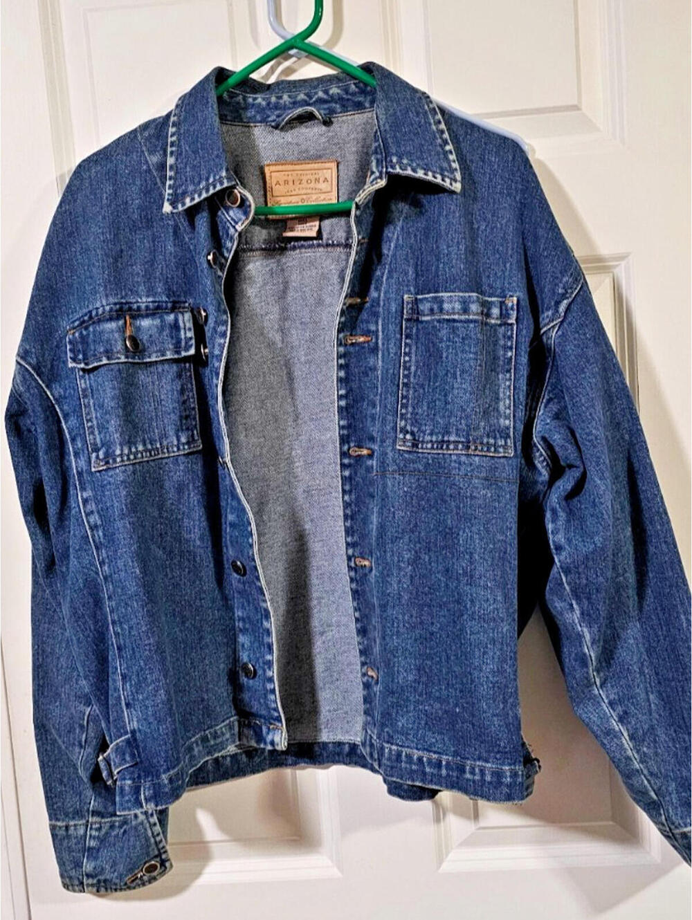 Vintage denim trucker jacket 1990s SZ Small Arizona jeans denim jacket